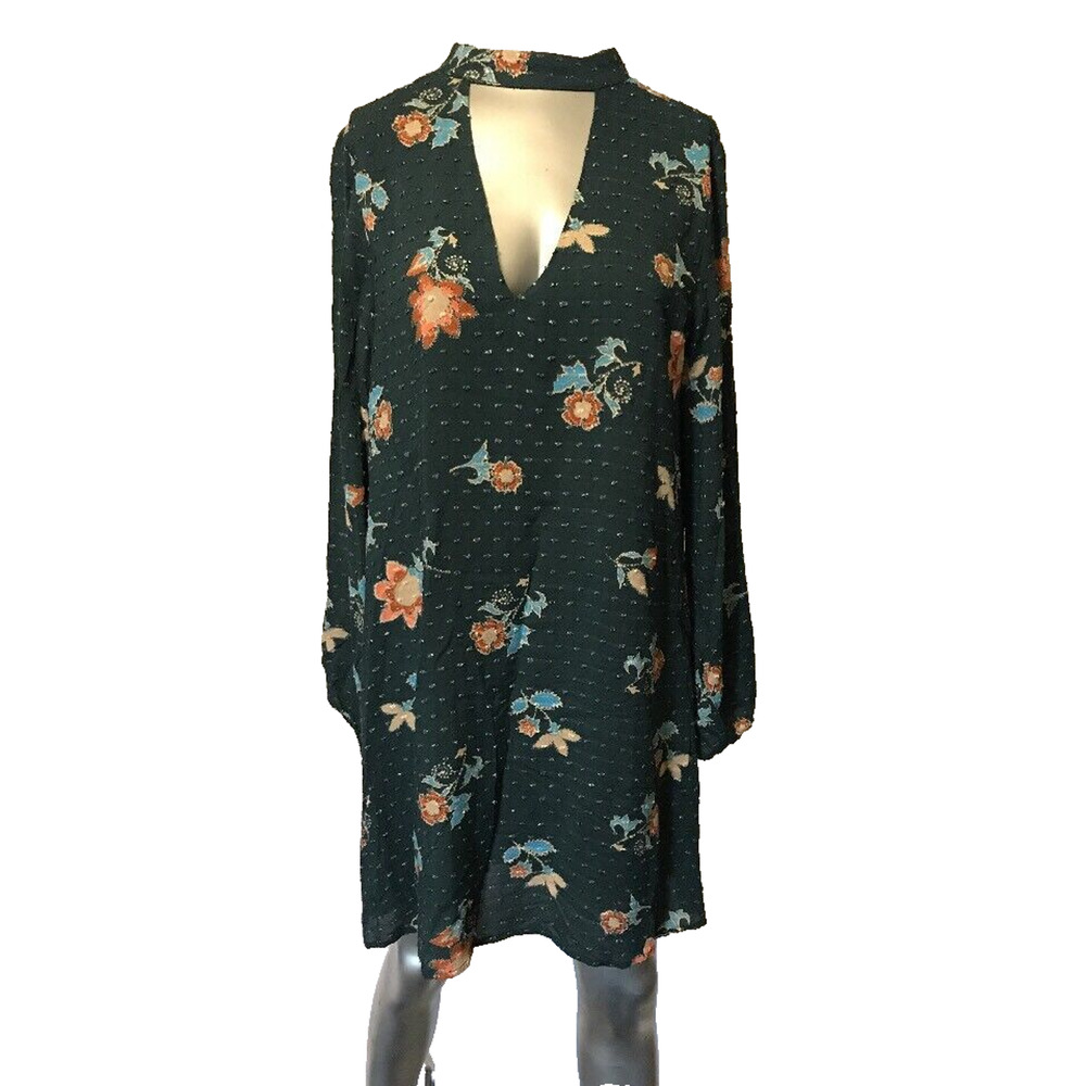 The Room Floral Key Hole Shift Dress Size S